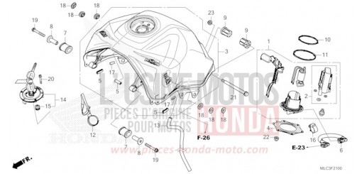 FUEL TANK/FUEL PUMP XL750P de 2023